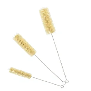 Bottle Brush Bristles And 304 Stainless Steel Long Handle Cleaning Brush