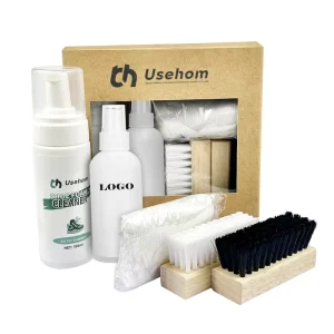 Box Shoe Care Kit 5pcs Professional Leather Shoe Cleaning Set for All Types of Footwear