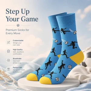 Breathable Soft Cotton Non-Slip Deodorant Thickened Various Styles Custom Logo Mens Soccer Crew Socks