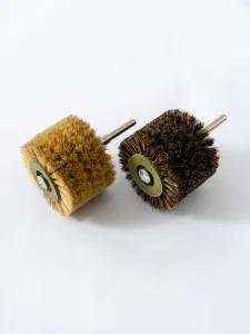 Bristles Roller Brush in Shoe Cleaning Machine Brush Strip Flat Shaped Circular Wheel Brush