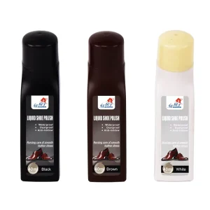 Brown White Black Shoe Care Liquid Shoe Leather Polish with Sponge