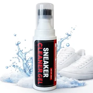 Built-in Brush Sneaker Cleaner Gel Water-Based Formula 120ml Stain Remover for Leather/Canvas Shoes OEM Supplier