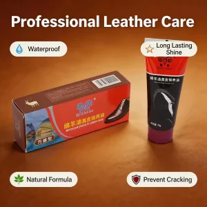 Business Dress Shoe Use 70G Jinyang Sheep Oil Leather Care Balm Office Formal Shoe Polishing