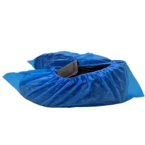 CPE Shoe Covers With 3 Gram Weight With Embossed Sole And Elastic Band
