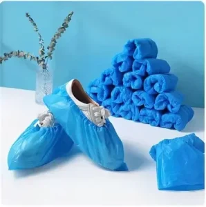 CPE Shoe Covers With Flat Elastic Band Design