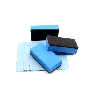 Car Ceramic Polish Foam Coating Sponge Kit Suede Microfiber Ceramic Coating Applicator for Auto Detailing Car Care