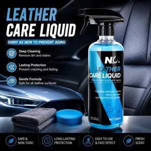 Car Leather Cleaner Conditioner Spray Leather Care Restorer for Seats Dashboard Door Panels Steering Wheel