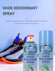 Car Shoe Deodorant Aerosol Spray Leather Fabric Anti fungus Air Freshener 200ml 3 Year Expiration