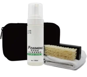 Care Guys 150ml Foam Sneaker Cleaning Kit Nylon Canvas Shoe Cleaner with Brush and Cloth