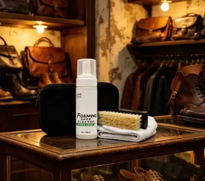 Care Guys 150ml Foam Sneaker Cleaning Kit Nylon Canvas Shoe Cleaner with Brush and Cloth