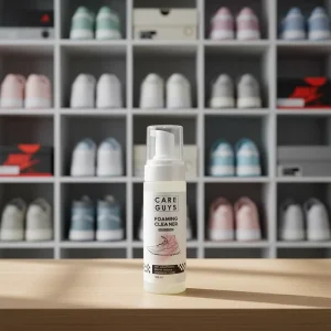 Care Guys Foaming Shoe Cleaner Gentle Formula Quick and Easy Clean 148ml Box Packaging