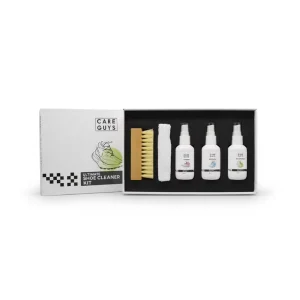 Care Guys Shoe Cleaner Kit 3x 50ml Sneaker Care Set with Cleaner Deodorizer Waterproof Spray Brush Towel for All Shoes