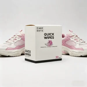 Care Guys Shoe Cleaning Wipes 30pcs 12x14cm Quick & Easy Cleaning for Adults
