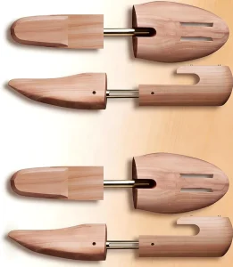 Cedar Wooden Modern Reusable Shoe Trees Durable Shoe Last for Men Women Anti Crease Shoe Shaper for Home and Travel Use