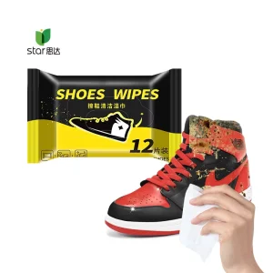 China Manufacturer Good Quality Factory Wet Sneaker Shoe Cleaning Wipes