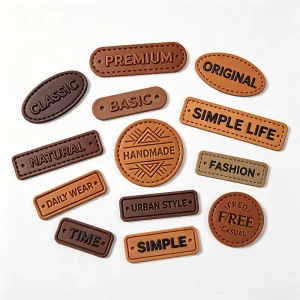 China Supplier Custom Logo Elastic Wear Resistant Rubber Leather Patch for Leather Goods