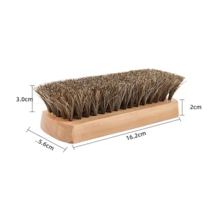 Classic Wooden Horse Hair Natural Bristle Shoe Brush