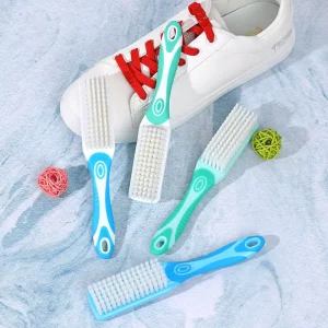 Clothes Shoe Cleaner Scrub Brush Sneaker Shoes Cleaning Scrubber with Soft Bristle Plastic Shoe Brush