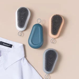 Colorful Soft-Bristled Manual Multi-Functional Clothes Laundry Shoe Cleaning Brush Storage Household