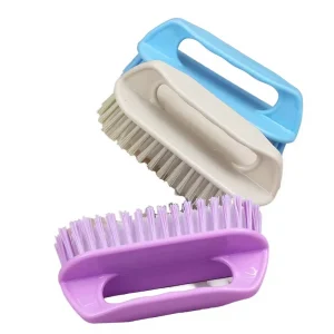 Comfort Grip Heavy Duty Plastic PP Scrub Brush Indoor Sustainable Cleaning Tool Stiff Bristles for Bathroom Laundry Shoe Care