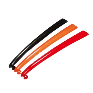 Comfortable Snap Proof Plastic Shoe Horn with Long Handled Design Flexible