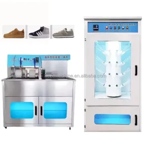 Commercial Shoes Sole Cleaning Machine Shoe Washer and Dryer with Steam Sneaker Brush Equipment for Shop Use