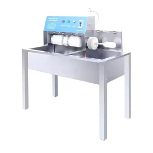 Commercial Shop Stainless Steel Professional Shoe Washing Machine Semi Automatic Leather Shoes Polisher with Pool