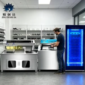 Completed Kit of Full Automatic Intelligent High Efficient Shoe Washing Machine with Dryer 20 Pairs Dryer Shoes Machine