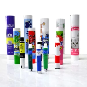 Confectionery Special Aluminum plastic Bubble Gum Packaging Tube 12.7 35mm Screw Cap Custom Logo UV Printing