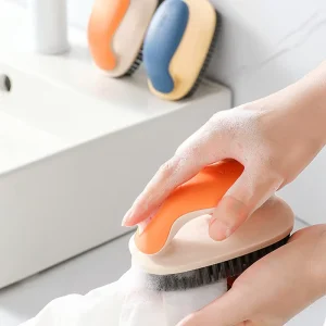 Contrast Color Multifunctional Household Small Plastic Soft Laundry Shoe Sneaker Cloth Cleaning Brushes