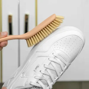 Cream Style Eco Friendly Soft Bristle Brush Multi Use Laundry & Shoe Cleaning Tool Home Use