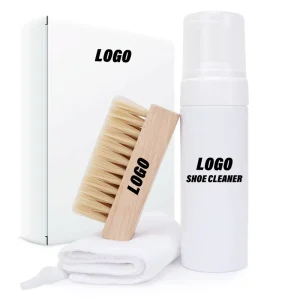 Custom 3 Pcs Sneaker Foam Cleaner Brush And Towel Stain Remover Sneaker Shoe Cleaning Kit