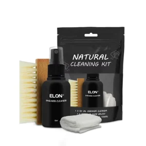 Custom 50ml Natural Nubuck Suede Leather Care Sneaker Cleaning Shoe Cleaner Liquid Travel Kit with Brush and Towel