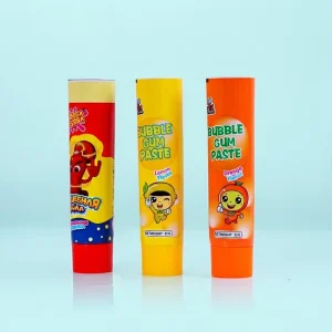 Custom Aluminum Plastic Cylinder Slanted Screw Cap Tubes UV Printing Eco friendly 12.7 35mm Diameter Food Grade Packaging