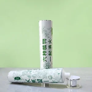 Custom Aluminum Plastic Empty Laminated Cylinder Toothpaste Tube Packaging Eco friendly Screw Cap UV Printing Custom Logo Design