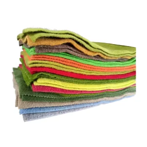 Custom Breathable 100% Polyester Anti Static Plush Felt Non Woven Fabric for DIY Christmas Gifts and Felt Dolls