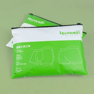 Custom CPE Frosted Zipper Bag Clothing Towel Packaging Clothes Brassiere Panties Jacket Plastic Clothes Bags