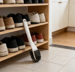 Custom Color Shoe Brush Model Ys 234 Upgraded Double Sided Long Handled High Density Bristles for Powerful Stain Removal