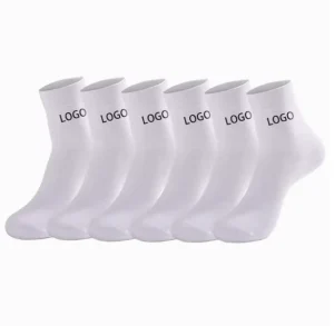 Custom Cotton Ankle Socks Antibacterial Deodorant Sweat Wicking Youth & Adult Crew Socks