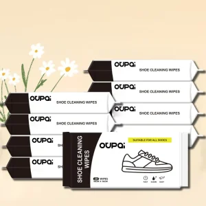 Custom Disposable Leather Cleaning and Shining Wet Shoe Cleaning Wipes Sneaker Cleaner