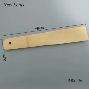 Custom Eco Friendly New Lotus Luxury Bamboo Shoe Horn with Logo for Hotels