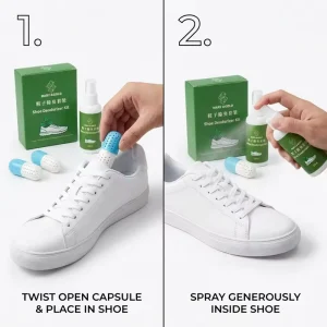 Custom Eco-Friendly Sneaker Deodorizer Kit Capsules & Deodorant Spray for Effective Shoe Odor Control