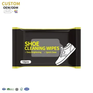 Custom Functional Wipes Shoe Sneaker Wipe Shoe Cleaner Quick Disposable Travel Portable Wipes