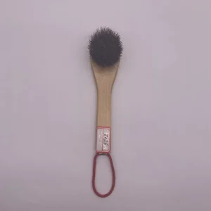 Custom High Quality Professional Horsehair Wooden Shoe Brush with 2cm Bristles for Polishing and Leather Cleaning