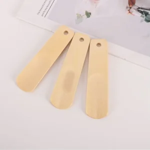 Custom Hotel Supplies Logo Bamboo Shoe Spoon Shoe Helper Luxury Shoe Horn