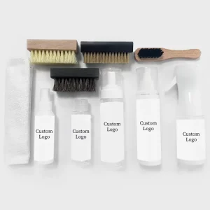 Custom Label Shoe Cleaning Kit Sneaker Cleaner Remove Shoe Stains Shoe Cleaner Liquid With Brush Microfiber Towel