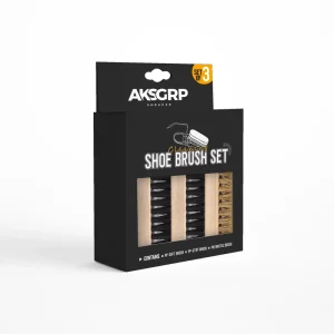 Custom Label Soft Medium Stiff Wood Brush 3 in 1 Kit Animal Shoes Brush Set for Sneakers Cleaning