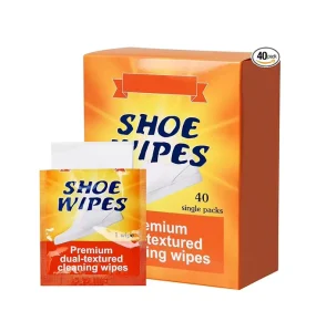 Custom Leave In Sneaker Cleaning Wipes Non Woven Soft Comfortable Non Scented Quick Single Shoe Care 150x180mm OEM for Adults