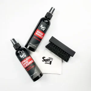 Custom Logo 4 Piece 120mL Waterproof Detergent Solution Brush Set Natural Premium Sneakers Essential Insole Cleaning Kit Sneaker