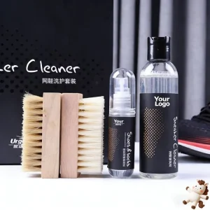 Custom Logo Eco Friendly Disposable Packaging Sneaker Shoe Cleaning Kit Odor Deodorant Multi Purpose Spray Shoe Cleaner Sets